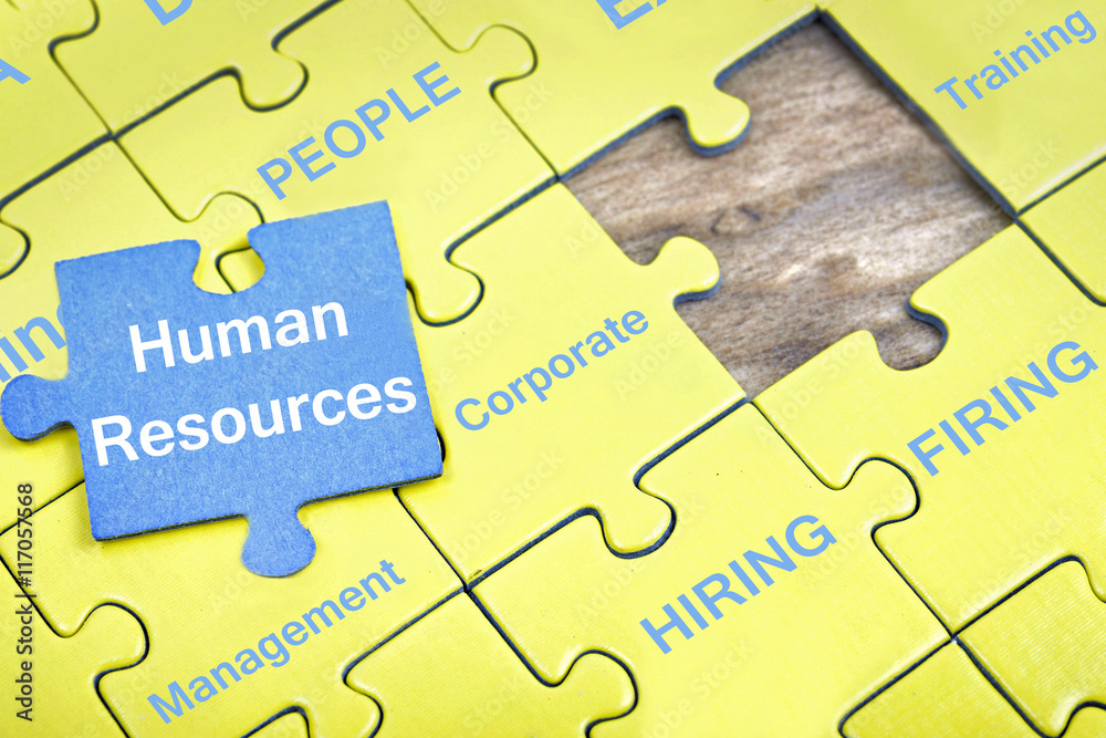 Puzzle with word Human Resources Puzzle with word Human Resources