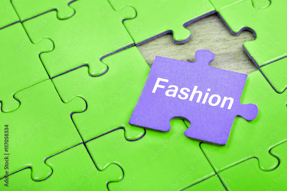 Puzzle with word Fashion Puzzle with word Fashion