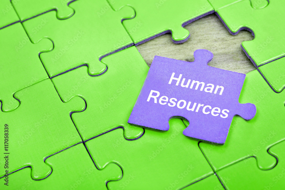 Puzzle with word Human Resources Puzzle with word Human Resources