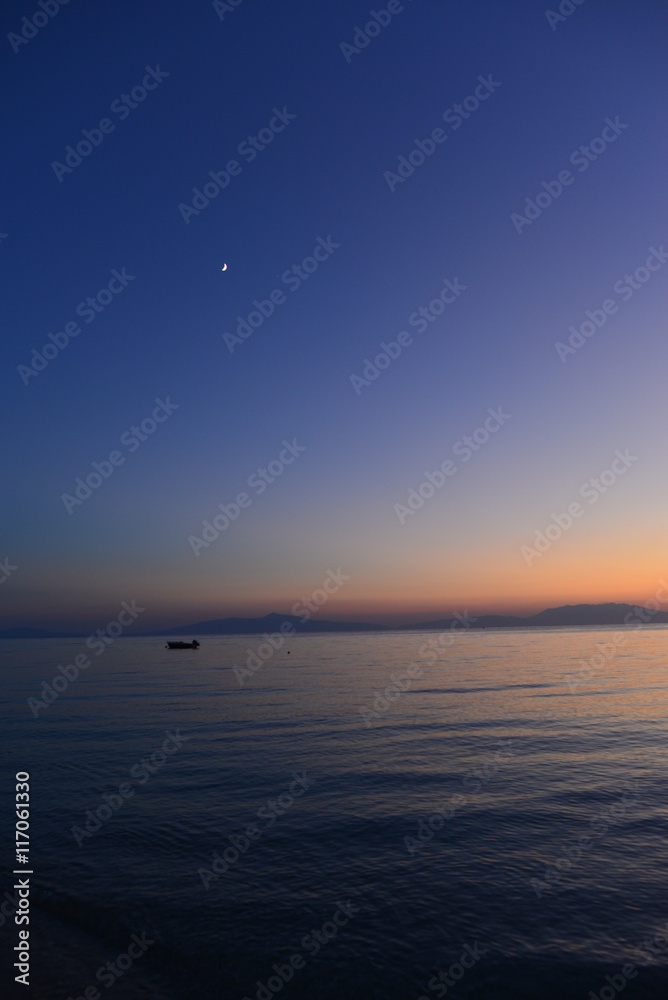Sonnenuntergang in der griechischen Ägäis