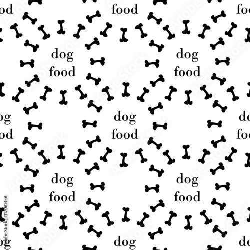 seamless pattern with bone for dog. vector