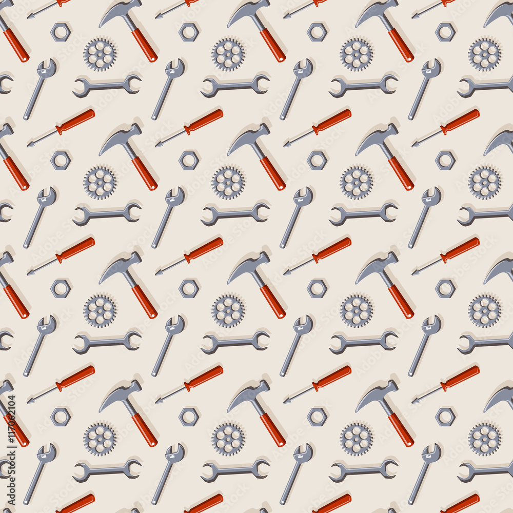 Tools seamless pattern. Tools seamless pattern.