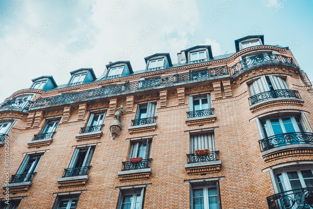 Fototapeta premium Elegant apartment with bow type corner windows