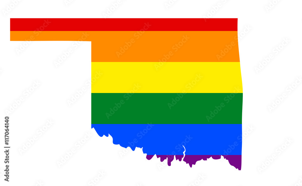 Obraz premium Oklahoma Gay Pride State