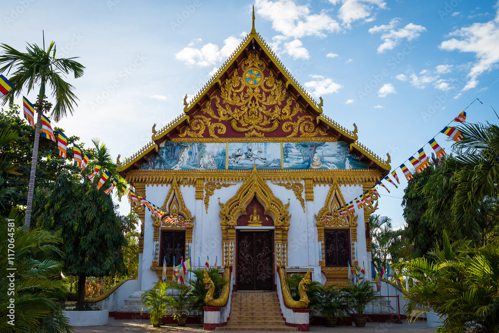 Wat Luang Pakse (Buddhist temple) in Pakse, Laos