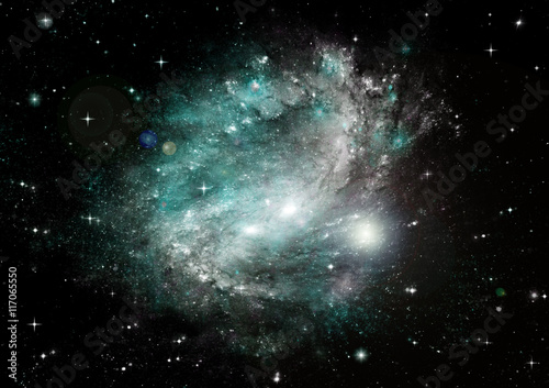 Fototapeta Naklejka Na Ścianę i Meble -  galaxy in a free space