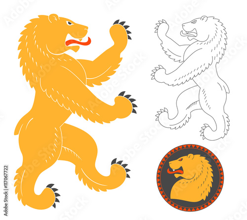 Roaring Heraldic Bear