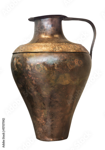 decorative antique bronze vase