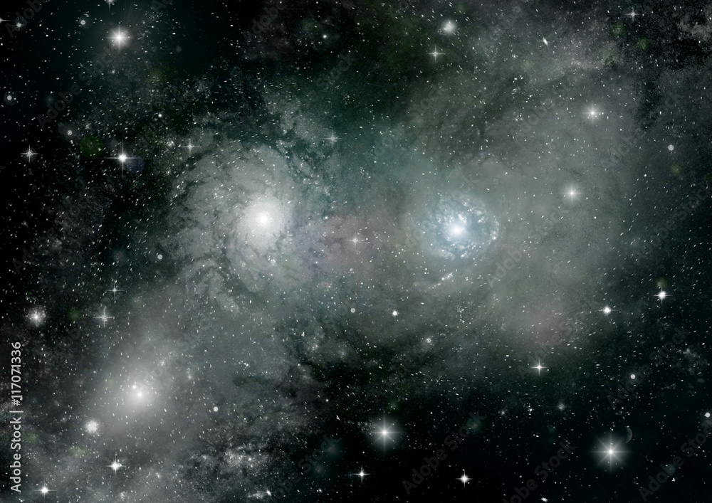 Fototapeta premium galaxy in a free space