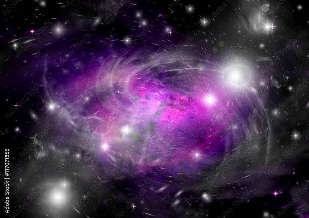 Fototapeta premium galaxy in a free space