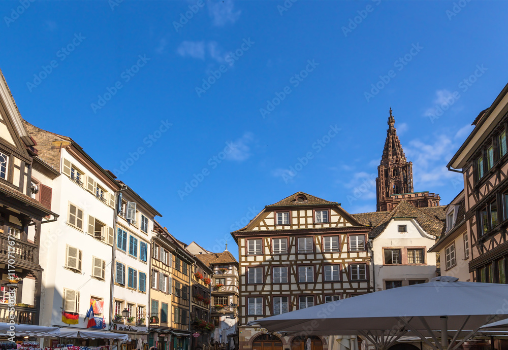 Strasbourg, France. Market Piglets Square (Place du Marché-aux-Cochons-de-Lait)