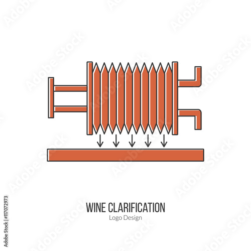 Winemaking, wine tasting logotype design concept