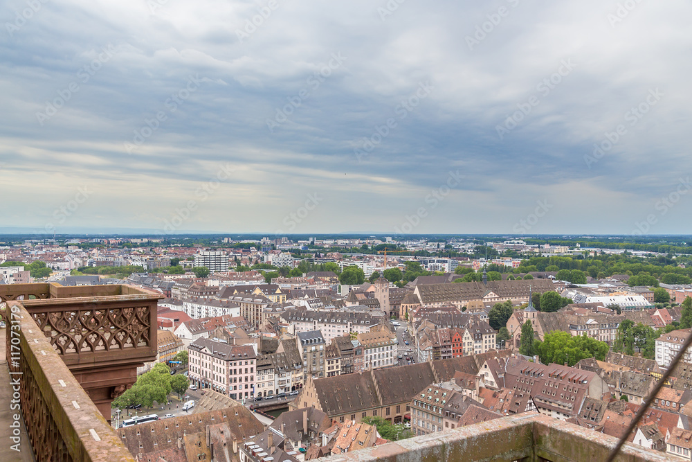 Strasbourg, France. View the city from a height