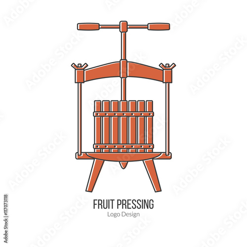 Winemaking, wine tasting logotype design concept