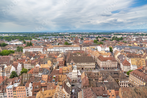 Strasbourg, France. View Grand Ile. Included in the list of UNESCO World Cultural Heritage Site due to the uniqueness of the architectural appearance