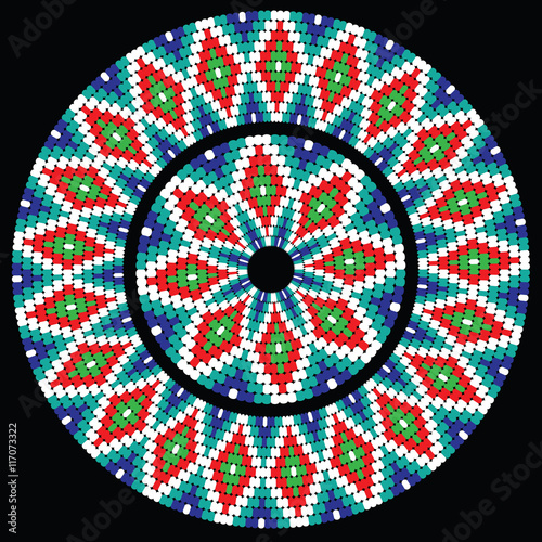 Vászonkép Beaded Circle Pattern