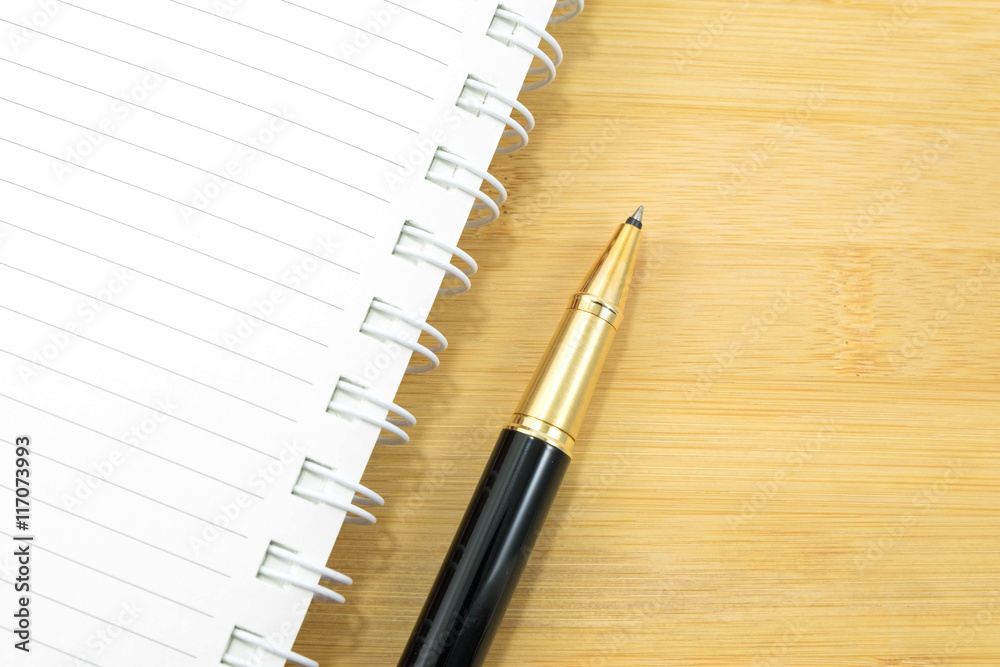 pen and diary on white background pen and diary on white background