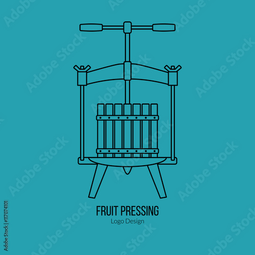 Winemaking, wine tasting logotype design concept