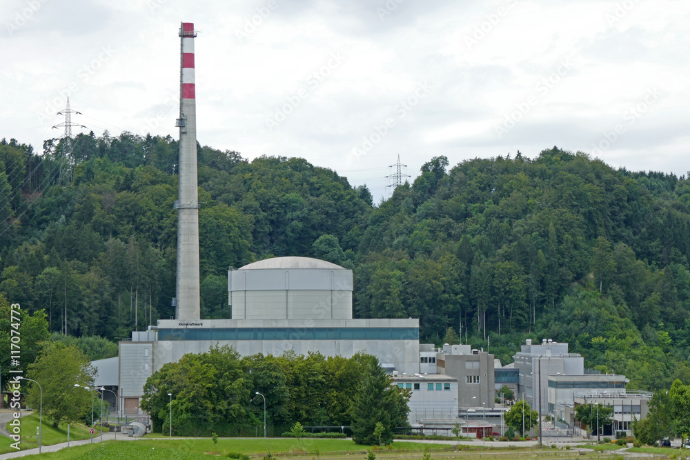 Fototapeta premium AKW Mühleberg, Bern, Schweiz