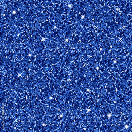 Vector blue glitter texture, seamless pattern