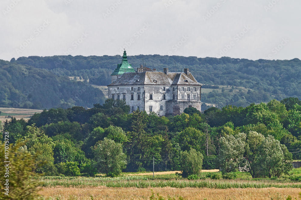 ancient Olesko castle of the 14th century in Ukraine