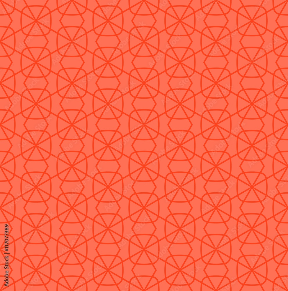 Seamless geometric outline pattern