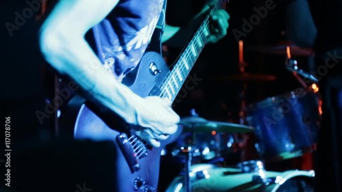 Guitarist in a rock band