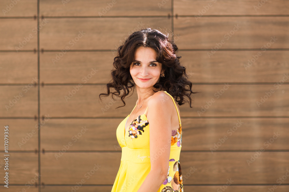 Fototapeta premium Portrait Of A Pretty Happy Woman