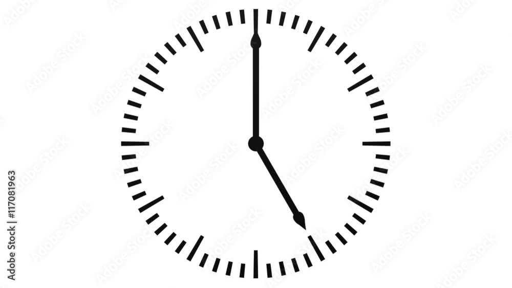 Animation of timelapse of clock face. Loopable. Luma matte. 3D rendering. Animation of timelapse of clock face. Loopable. Luma matte. 3D rendering.