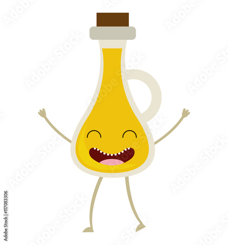 olive oil character cute icon