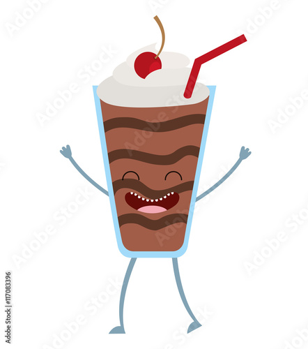 milk shake character icon