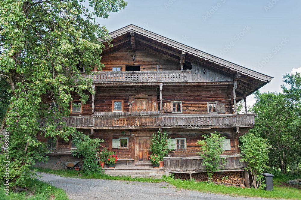 old farm house in the region wilder Kaiser, Tirol, Austria