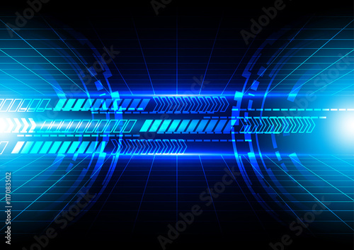 abstract technology communication concept. illustration vector d
