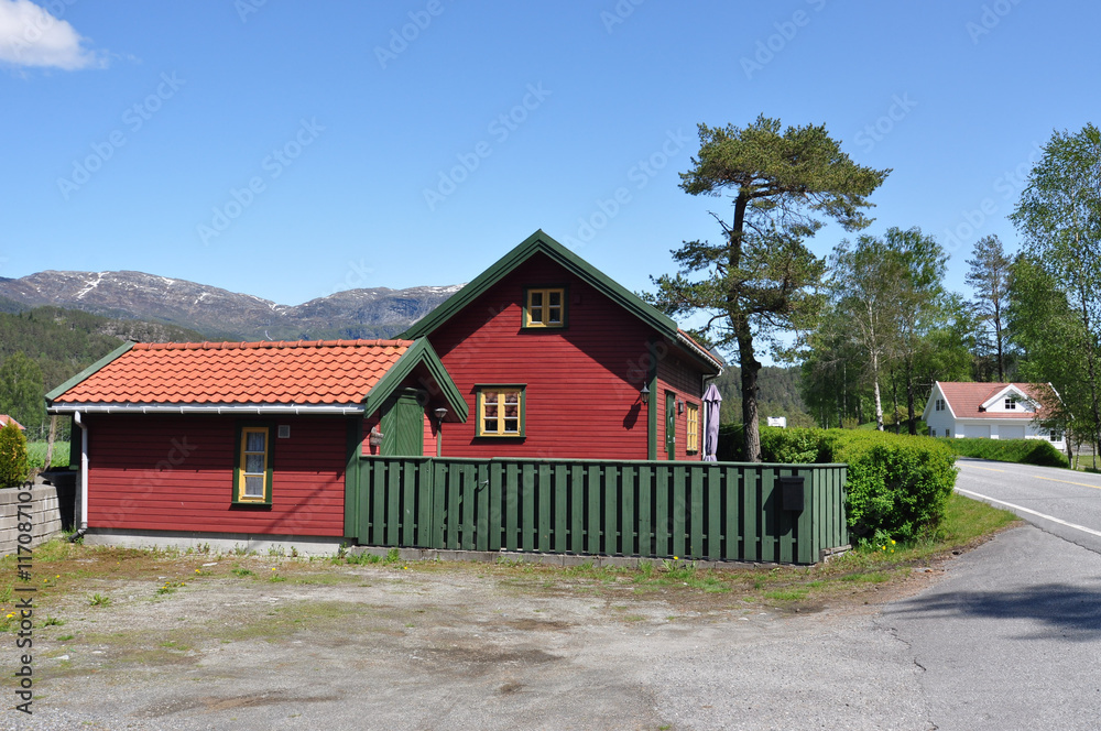 red house in Norway red house in Norway