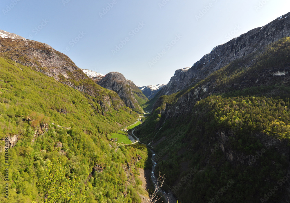 Naeroydalen valley / The Naeroydalen valley is one of the beautiful views in all of Norway.