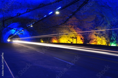 Laedal Tunnel / Laedal Tunnel is a 24.51-kilometre (15.23 mi) long road tunnel connecting Laerdal and Aurland in Norway.