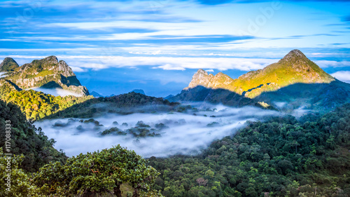 Εκτύπωση καμβά Chiang Dao Mountain, Chiang Mai, Thailand.