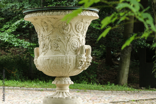 Big ornamental goblet in the park