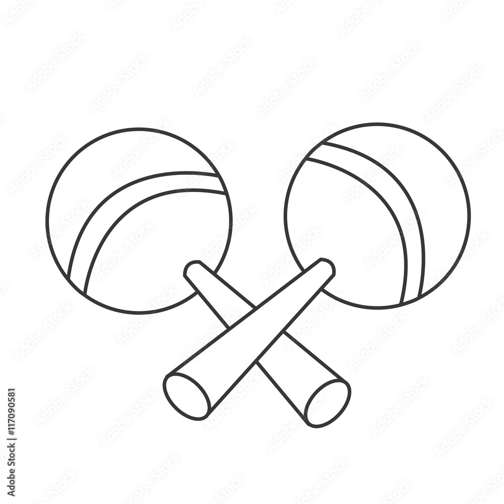 flat design pair of maracas icon vector illustration flat design pair of maracas icon vector illustration