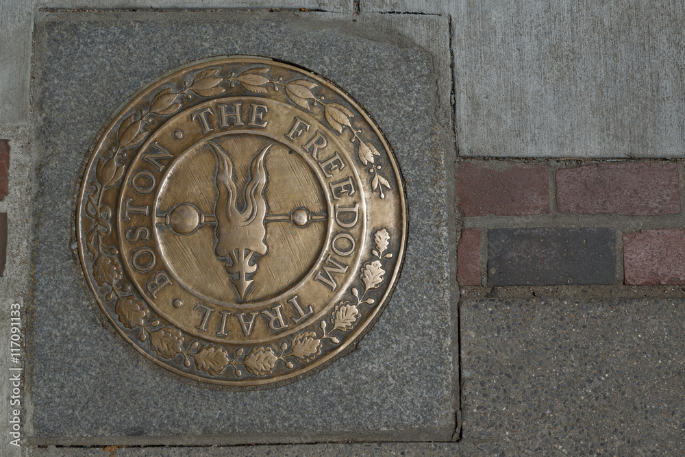 Freedom Trail sign in Boston
