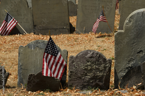 Grave Stones in Copps Hill Burying Ground photo