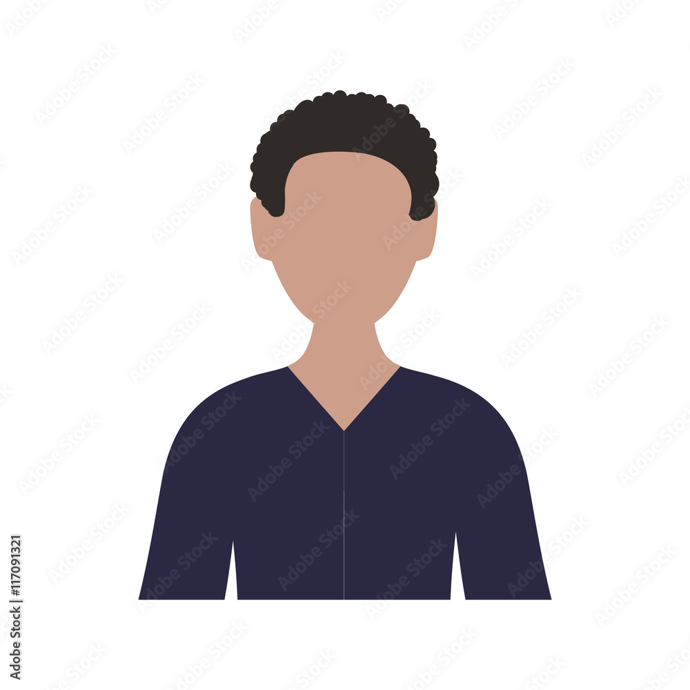 Male avatar concept represented by man icon. Isolated and flat illustration Male avatar concept represented by man icon. Isolated and flat illustration
