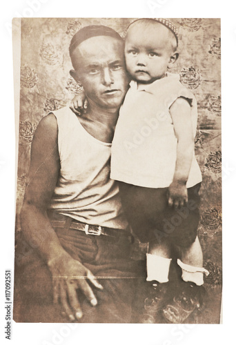 Fotografi High resolution scan of a genuine vintage photograph circa 1931-1940