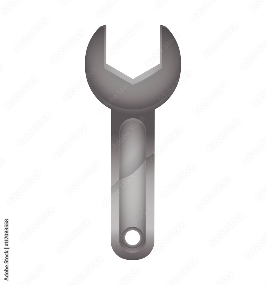 Tool, repair and construction concept represented by wrench icon. Isolated and flat illustration Tool, repair and construction concept represented by wrench icon. Isolated and flat illustration