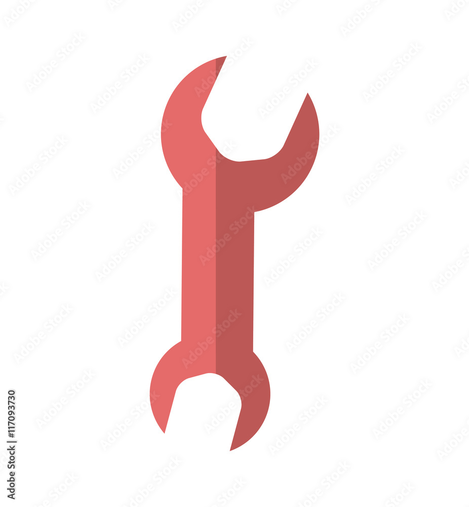 Tool, repair and construction concept represented by wrench icon. Isolated and flat illustration Tool, repair and construction concept represented by wrench icon. Isolated and flat illustration