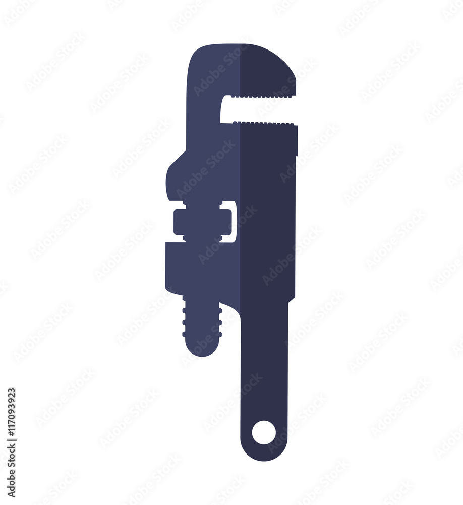 Tool, repair and construction concept represented by wrench icon. Isolated and flat illustration Tool, repair and construction concept represented by wrench icon. Isolated and flat illustration