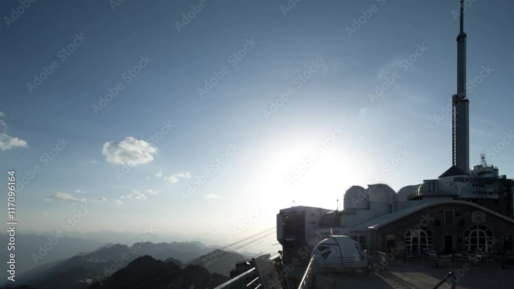 pyrenees from pic du midi observatory summit
