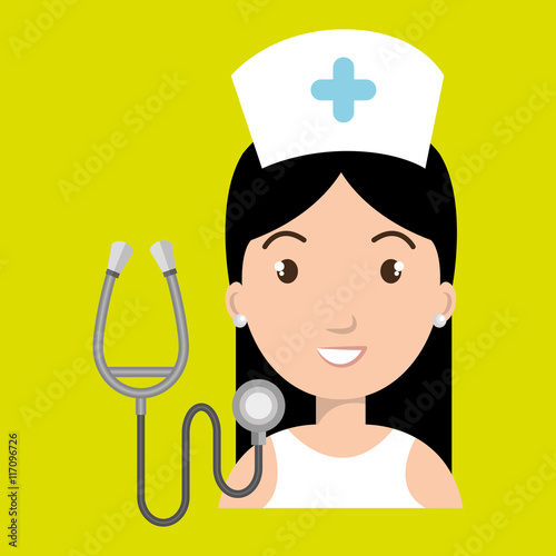 nurse medical stethoscope woman