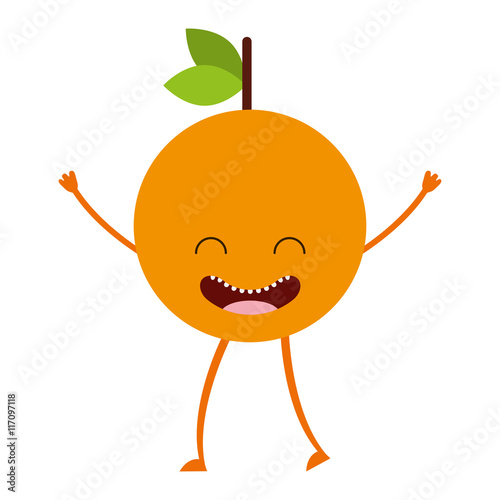 fruit character cute icon