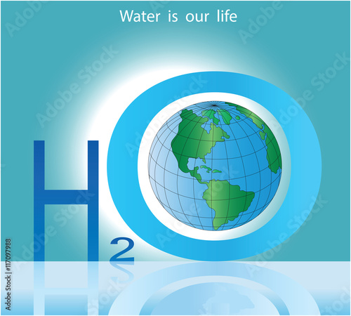 Environmental conservation water resources of the planet conceptual ecologic banner vector design